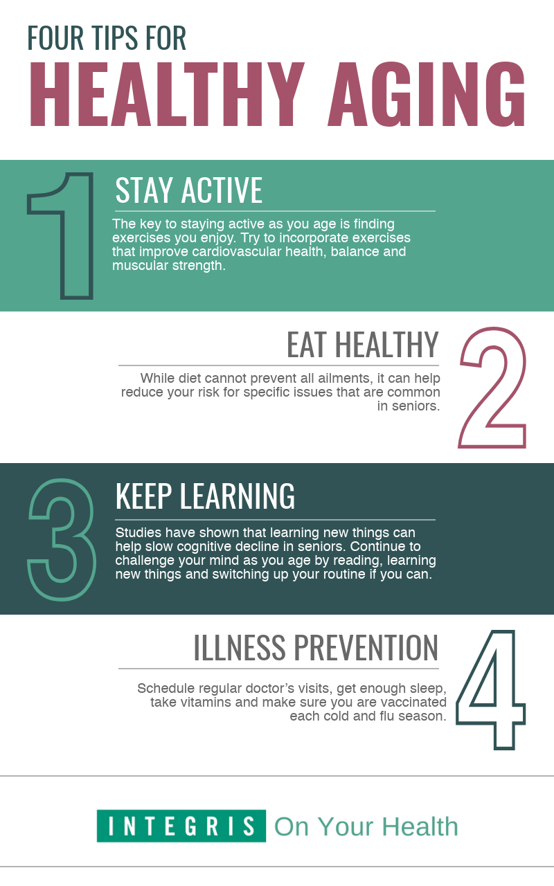 healthy aging infographic