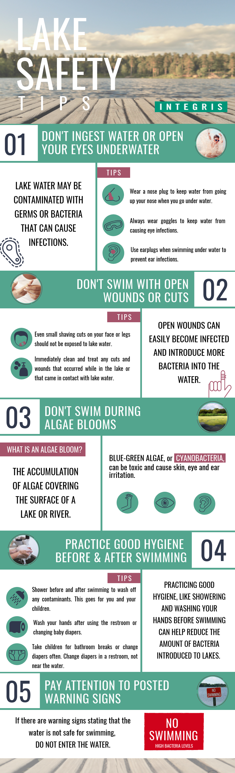 lake safety infographic