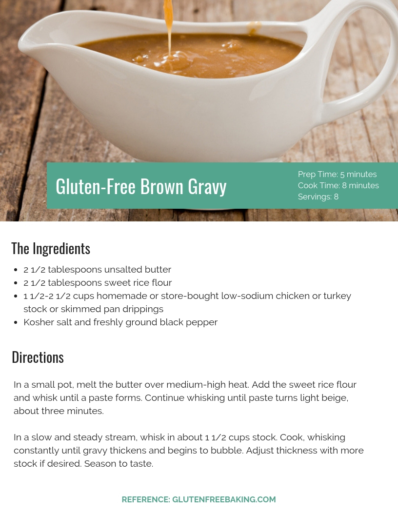 gluten free gravy recipe