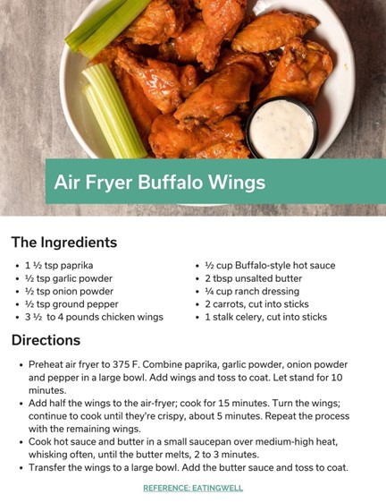 Air Fryer Buffalo Wings