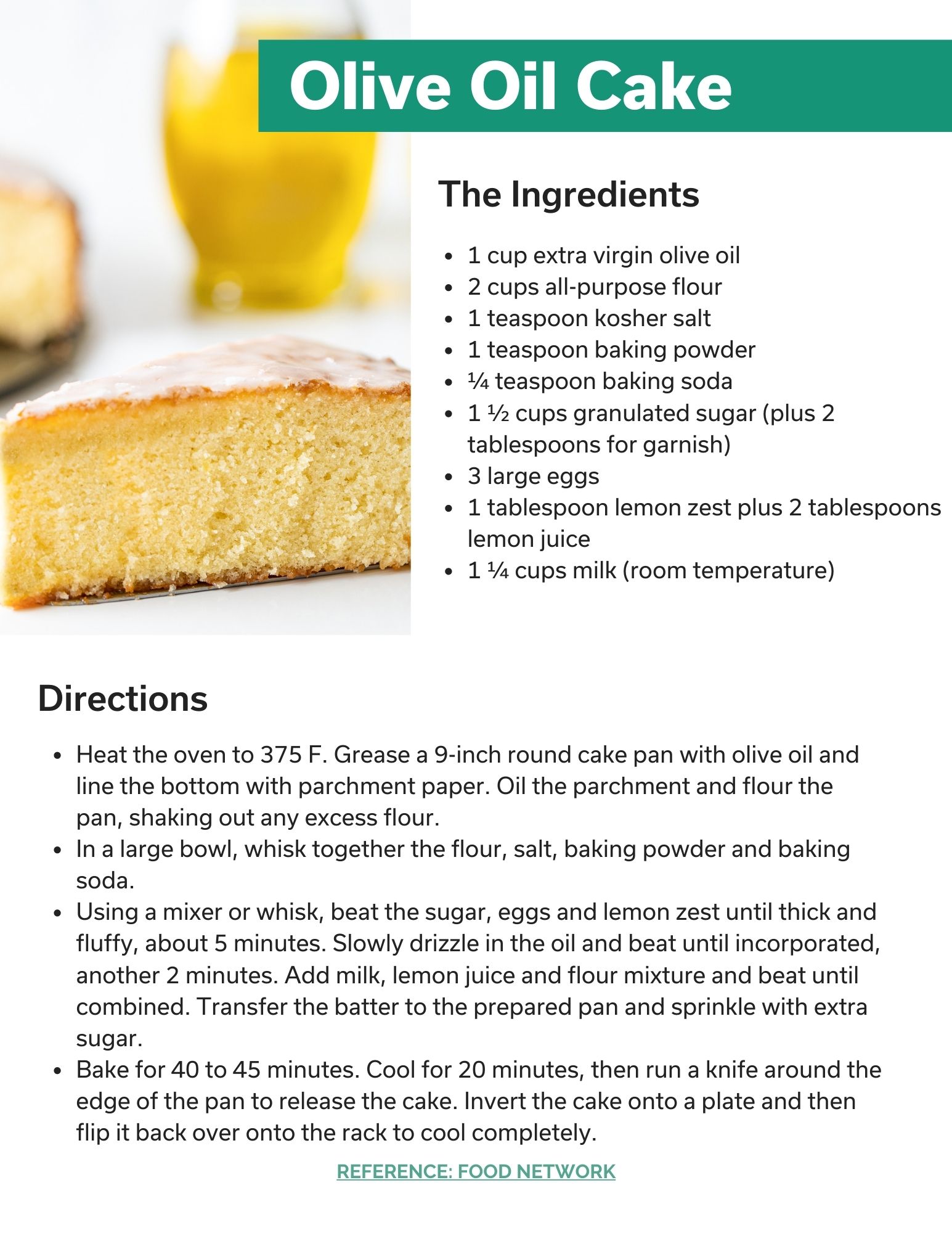 Olive Oil Cake