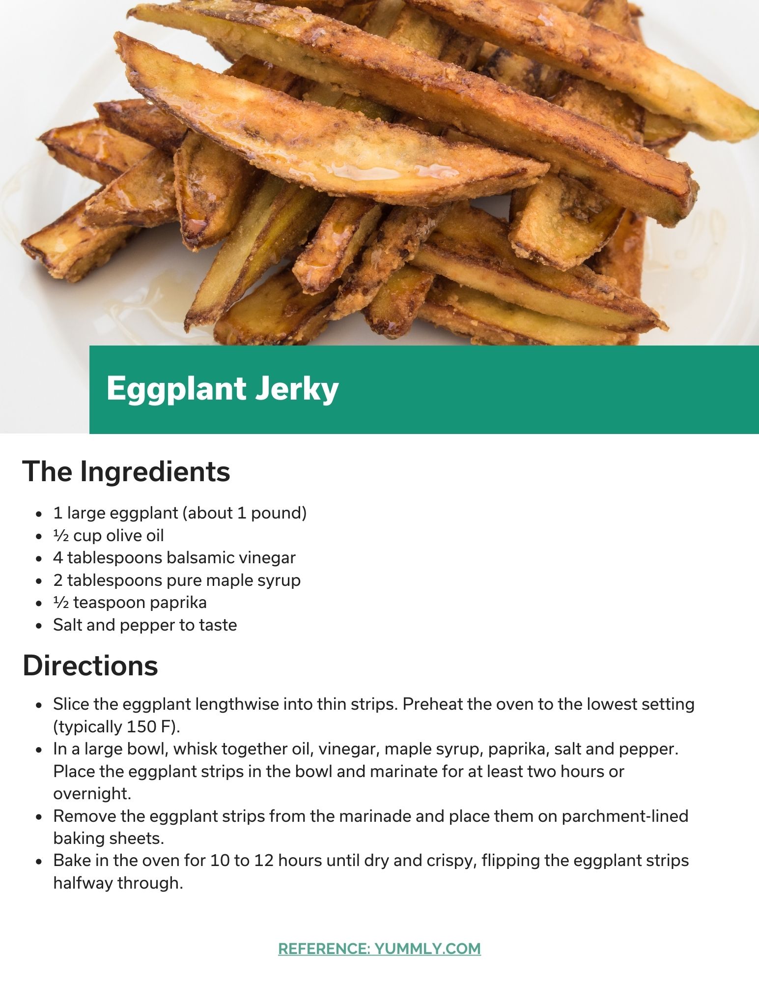 Eggplant Plant Jerky