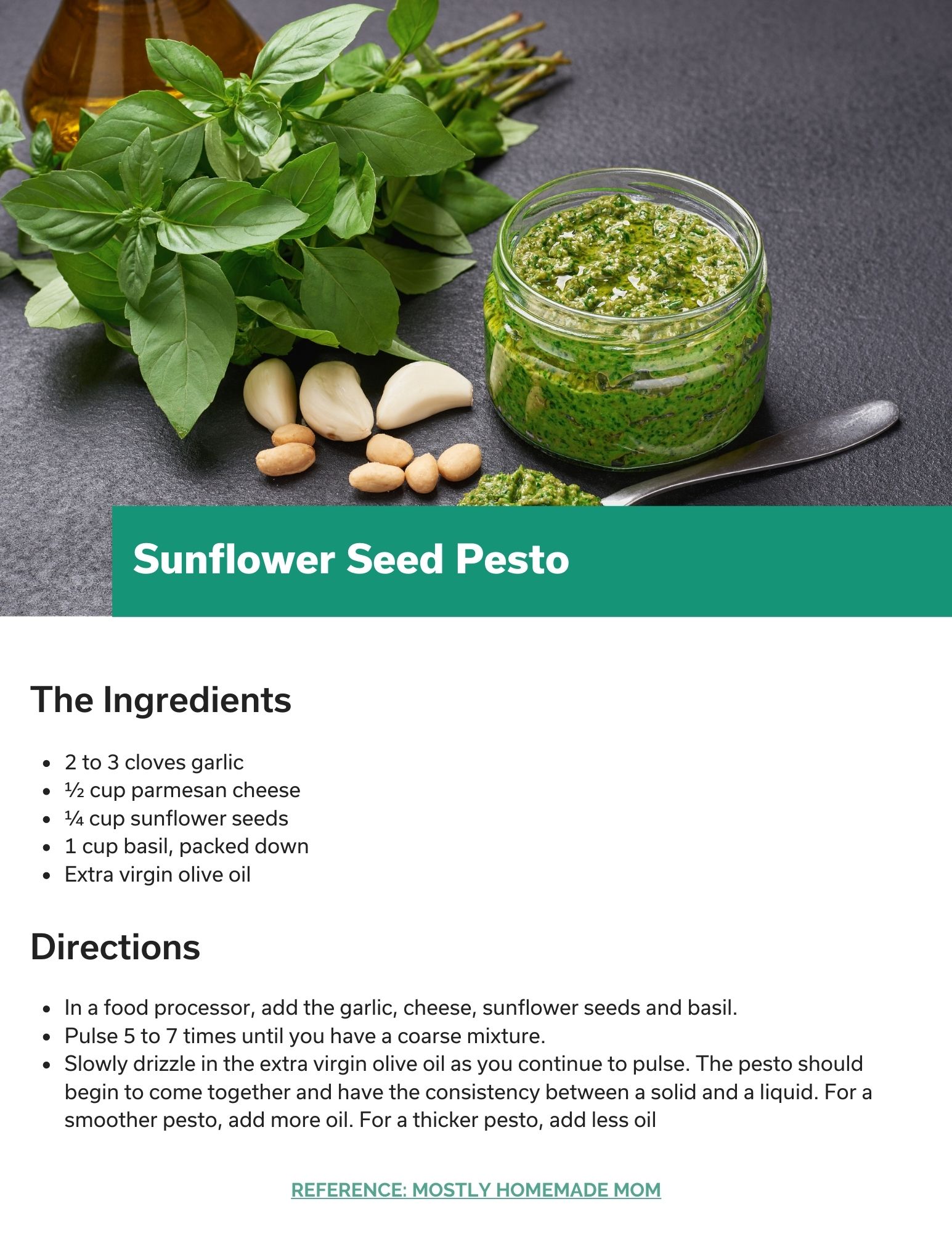 Sunflower Seed Pesto