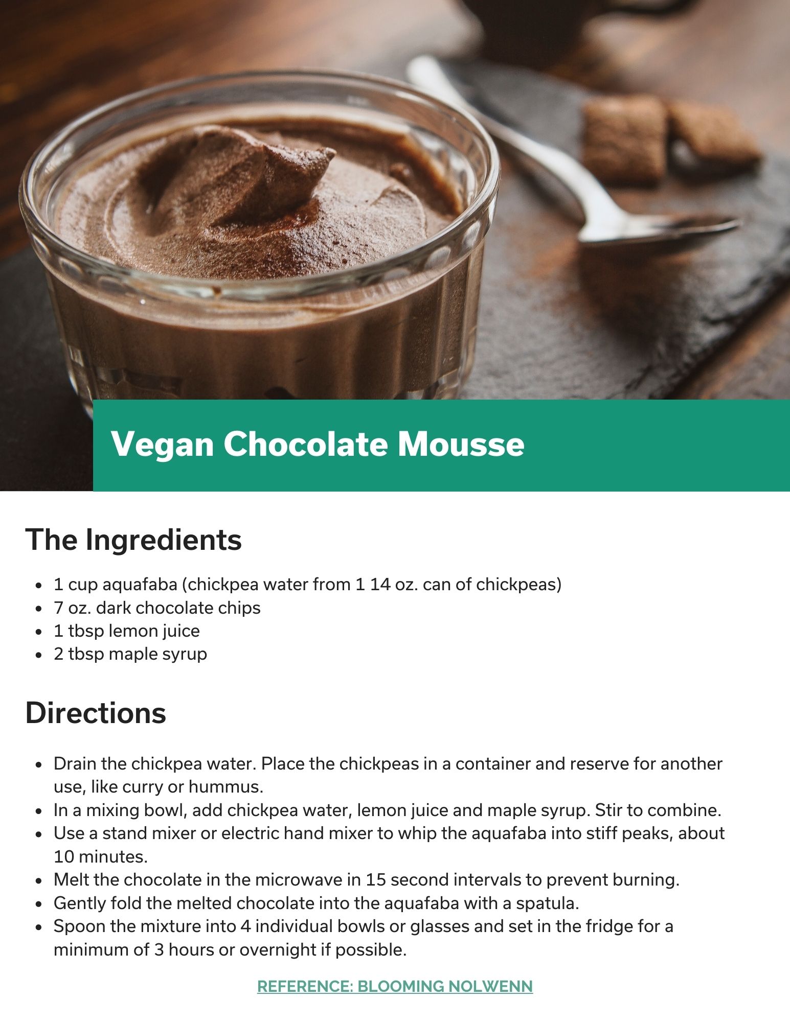 Vegan Chocolate Mousse recipe