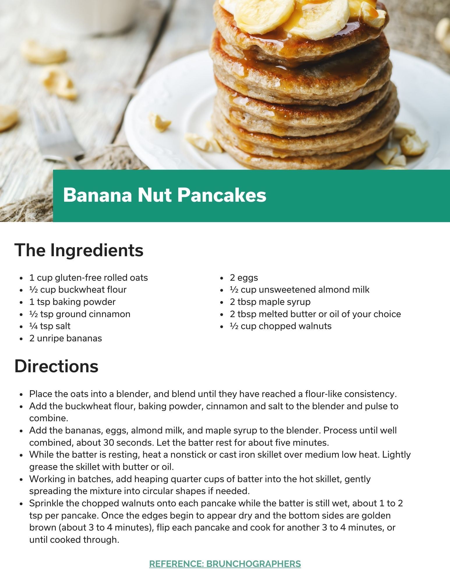 Banana Nut Pancakes