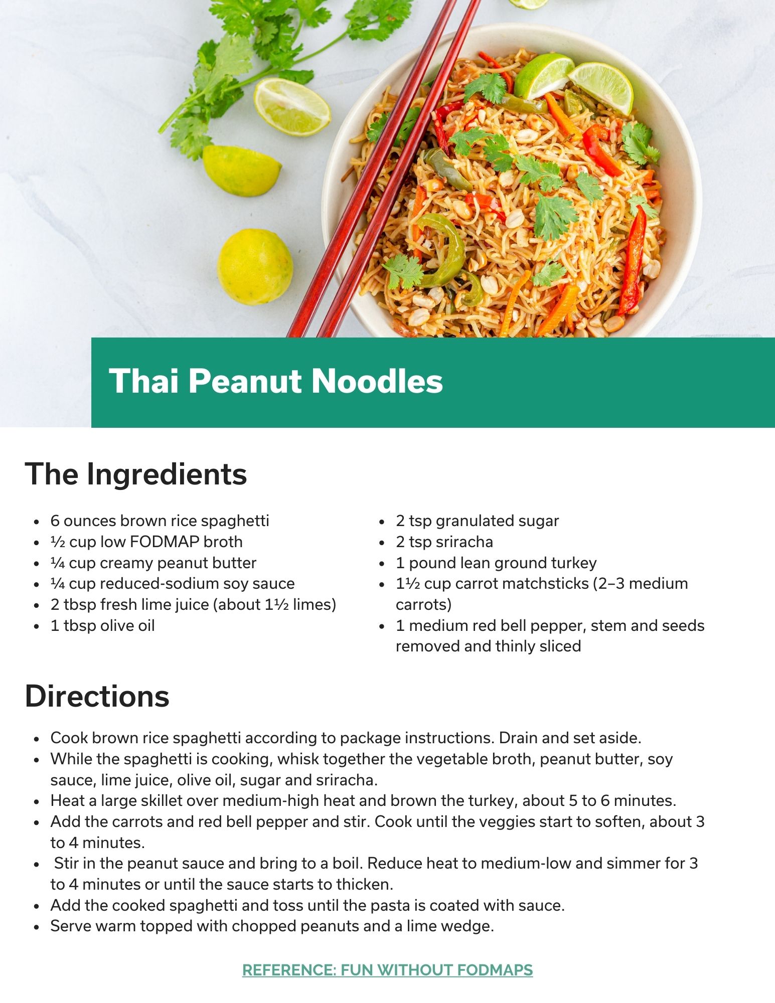 Thai Peanut Noodles recipe