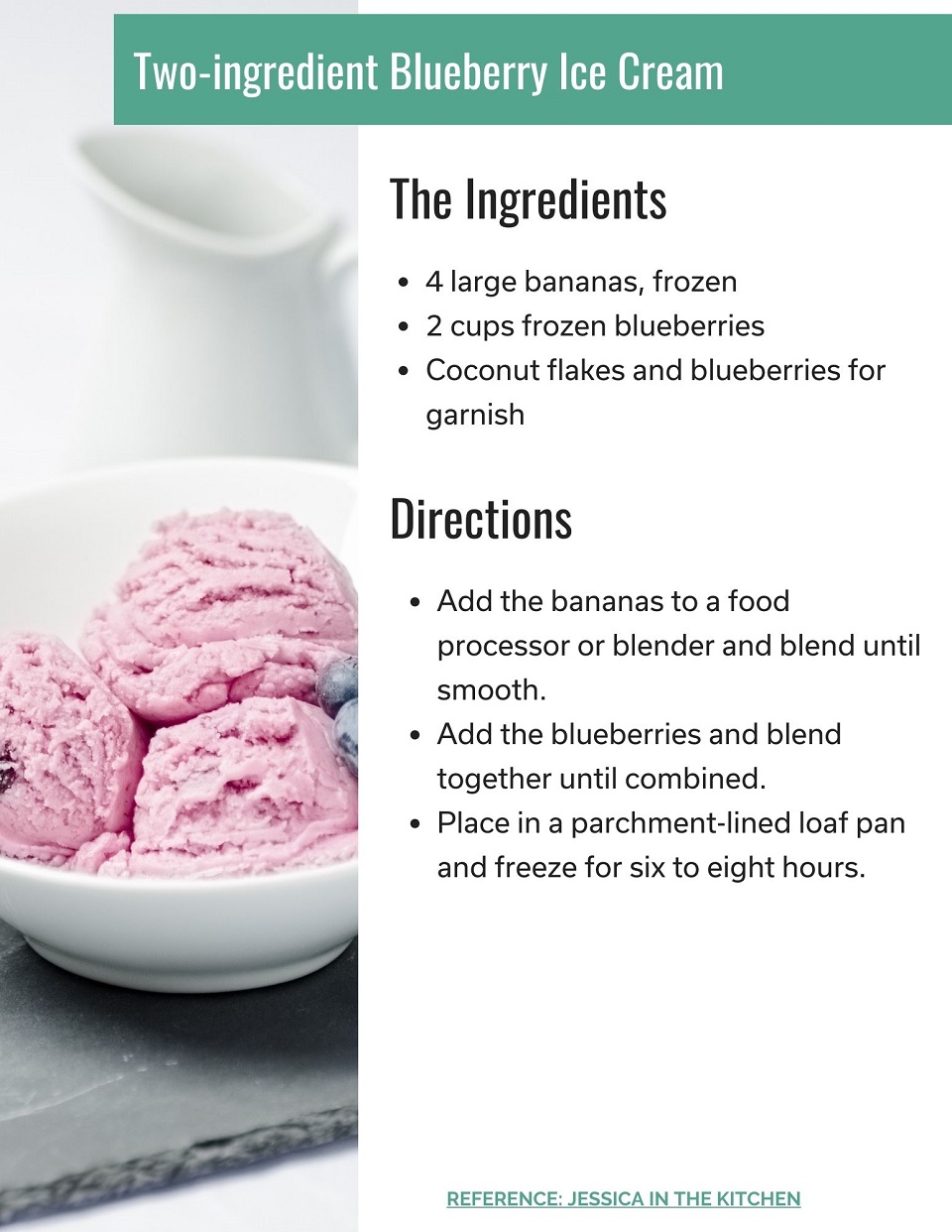 Blueberry ice cream