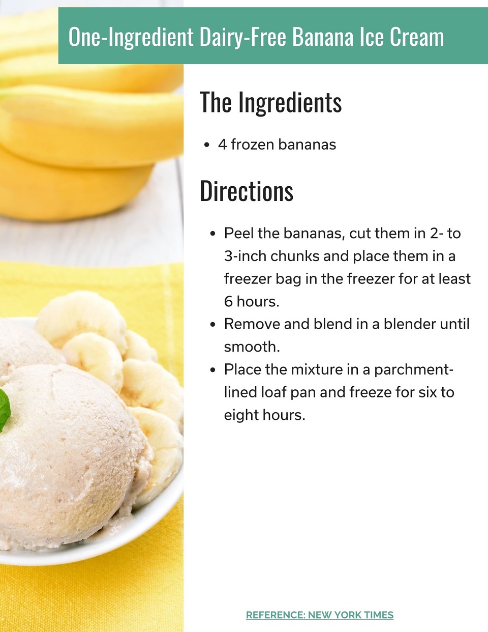 Banana ice cream recipe